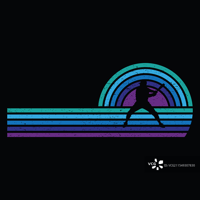 复古棒球设计图片素材