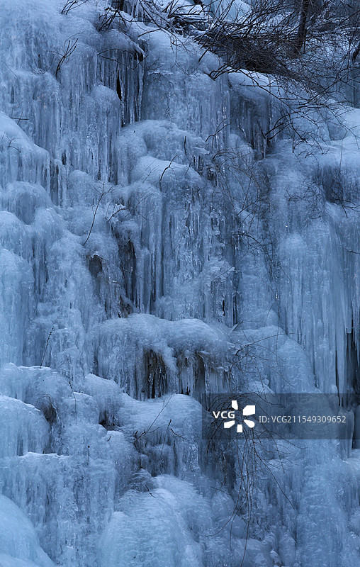 长治通天峡冰瀑布图片素材