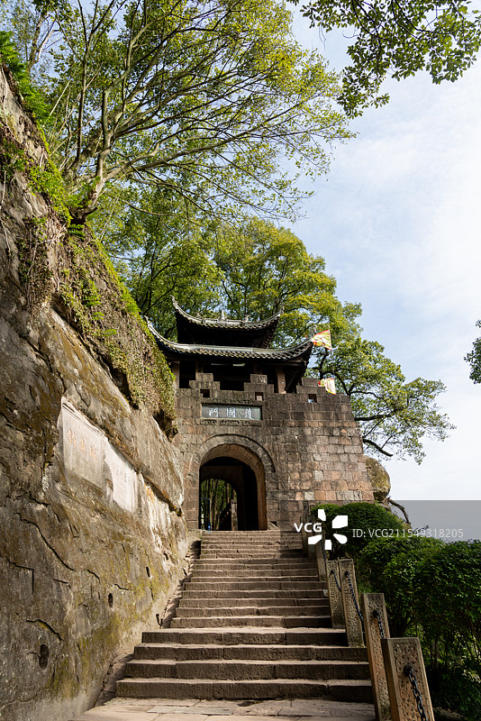重庆合川钓鱼城护国门图片素材