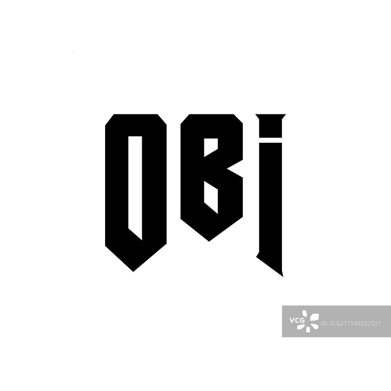 obi科技公司的字母logo设计图片素材