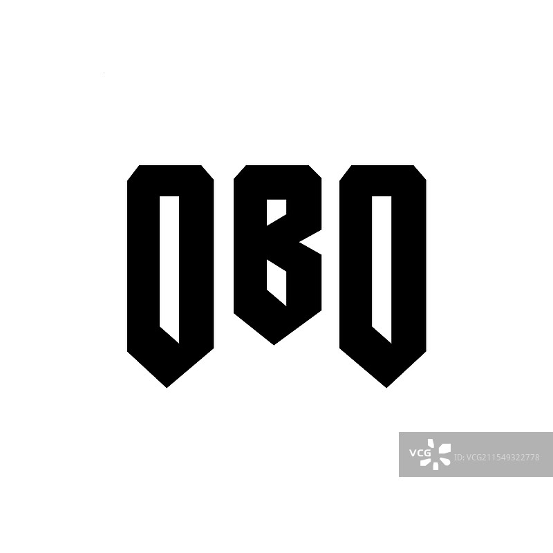 obo科技公司的字母logo设计图片素材