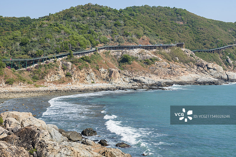 海南三亚西岛的美丽海景图片素材