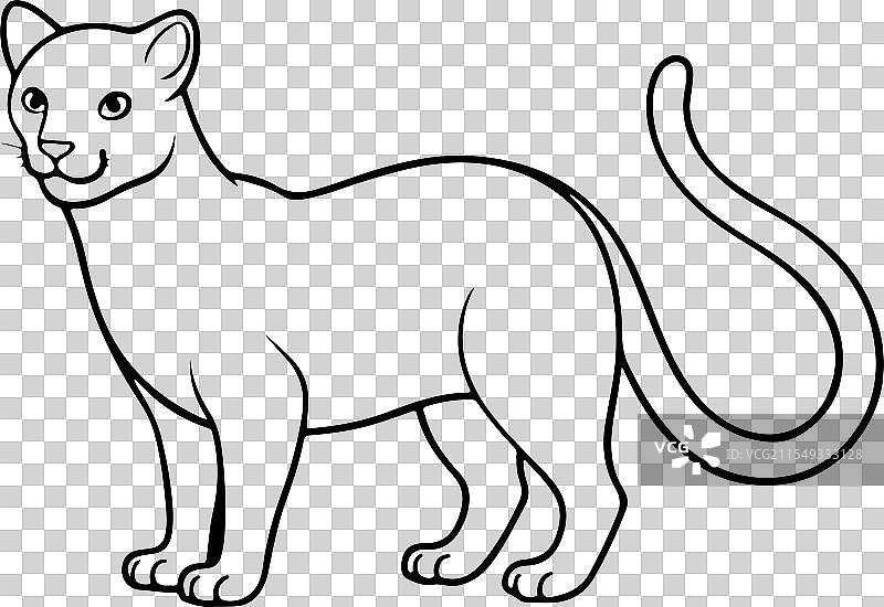 狐獴剪影图片素材