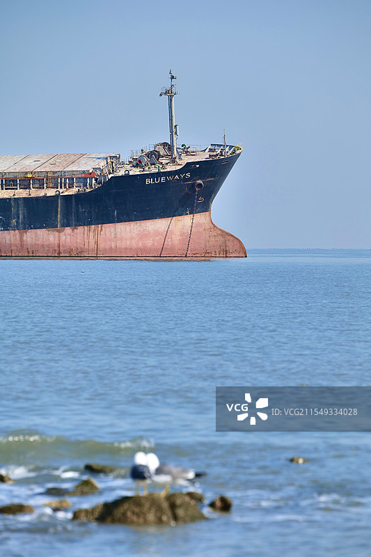 布鲁威斯号沉船图片素材