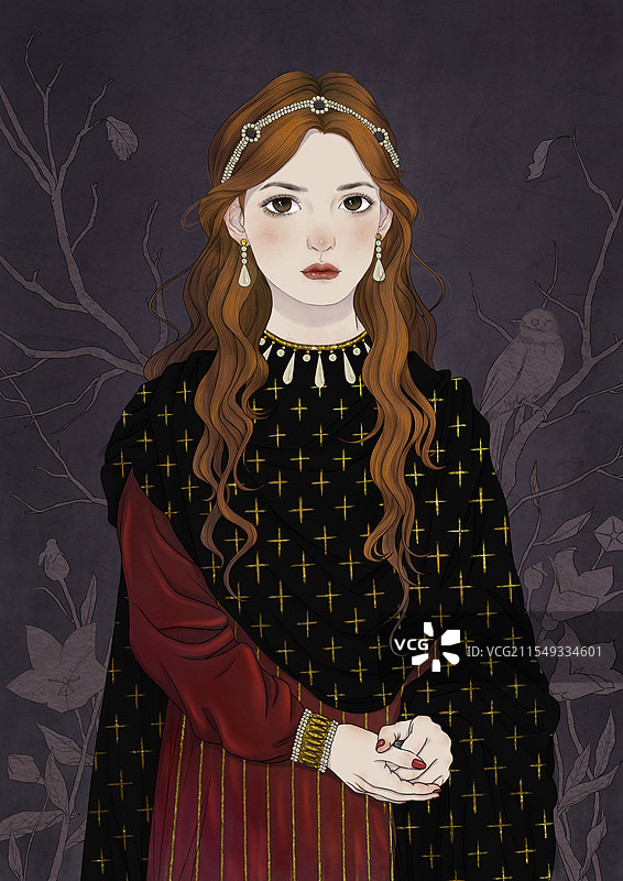 处女座公主图片素材