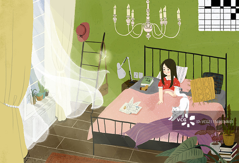 早晨醒来图片素材