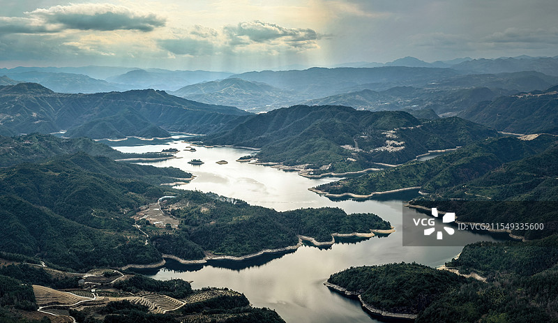 温州泰顺珊溪水库图片素材