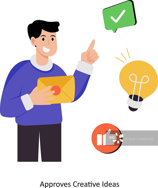 批准创意想法 EPS图片素材