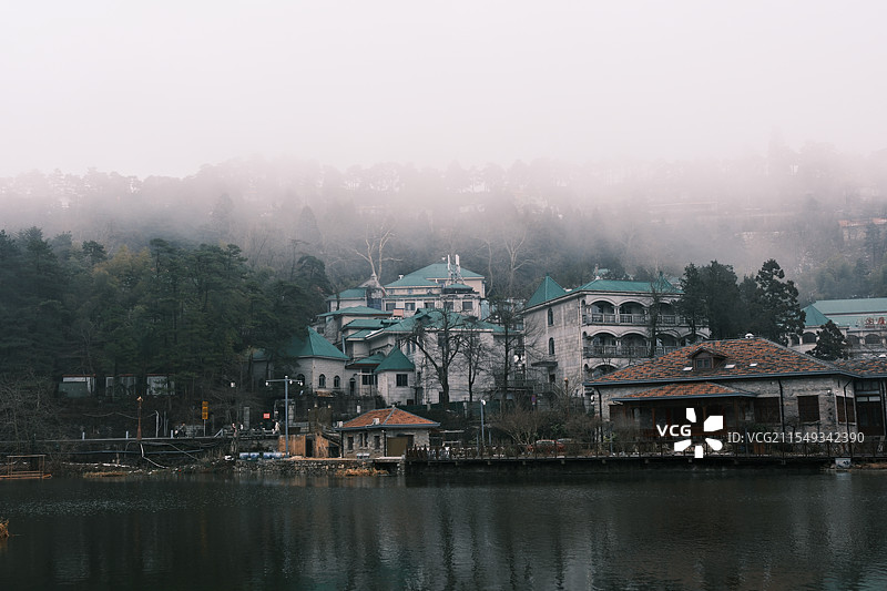 庐山如琴湖图片素材