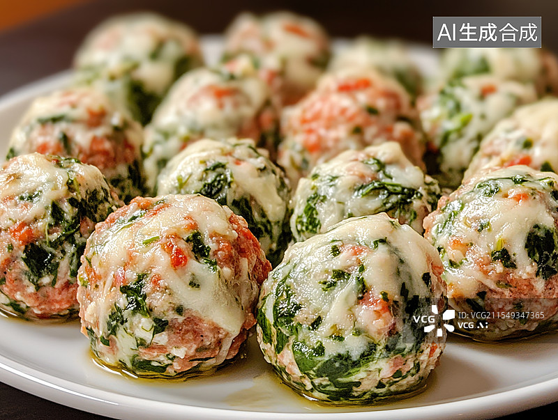 【AI数字艺术】香气四溢的烤肉丸图片素材