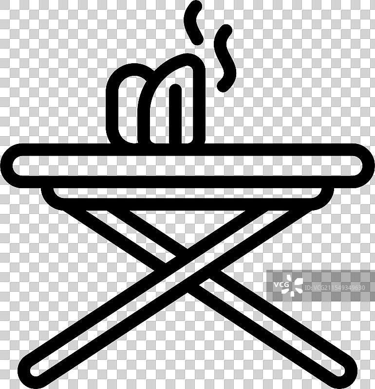 熨斗桌图标 熨衣板图标图片素材