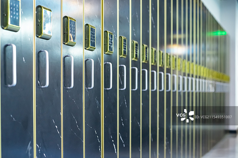 中国公共设施拍摄主题，公共场所公共设施储物箱设备用品，室内无人图像摄影图片素材