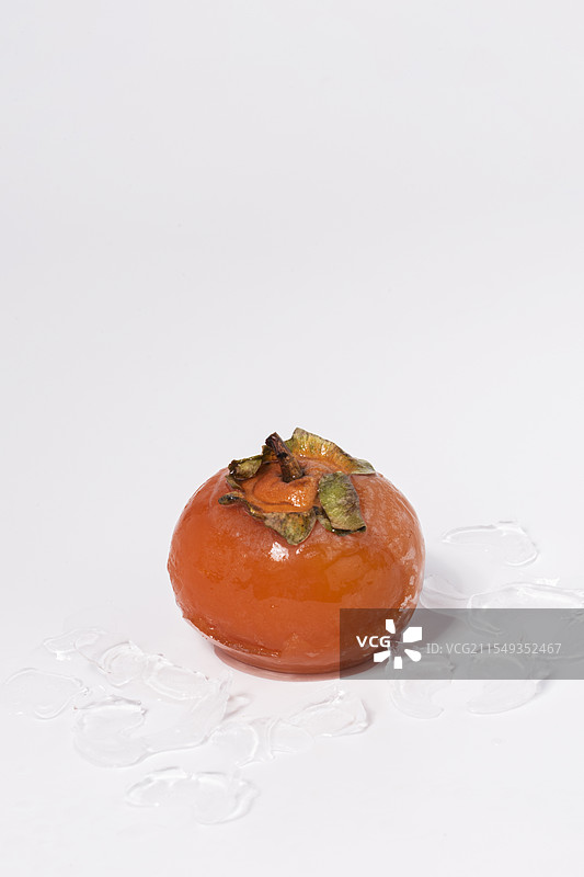 冻柿子图片素材