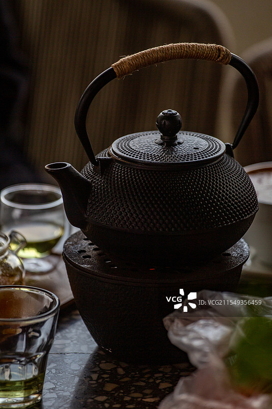 四川省绵阳市罐罐茶，休闲，围炉煮茶，饮料图片素材