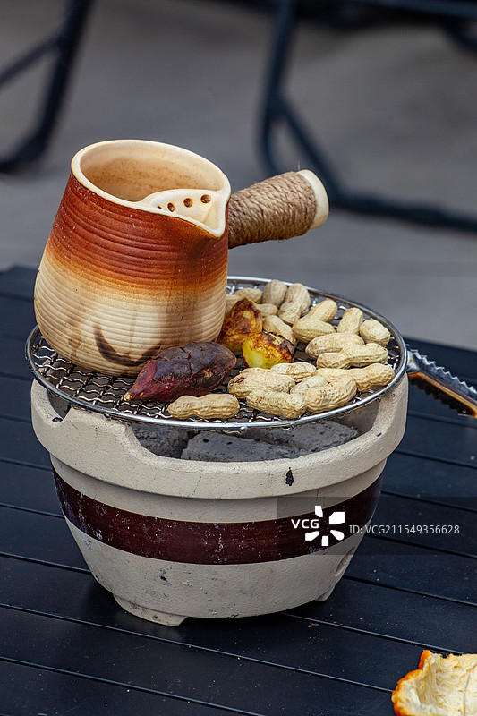 四川省绵阳市罐罐茶，休闲，围炉煮茶，饮料图片素材