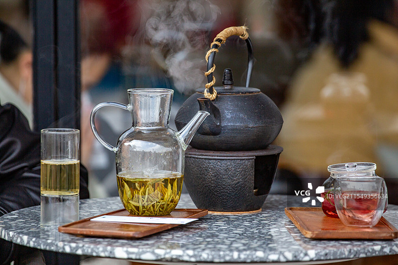 四川省绵阳市罐罐茶，休闲，围炉煮茶，饮料图片素材