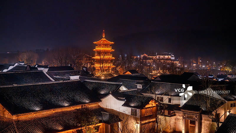 窑湖小镇的春节图片素材