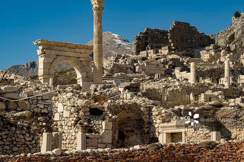 土耳其萨加拉索斯古城Sagalassos图片素材