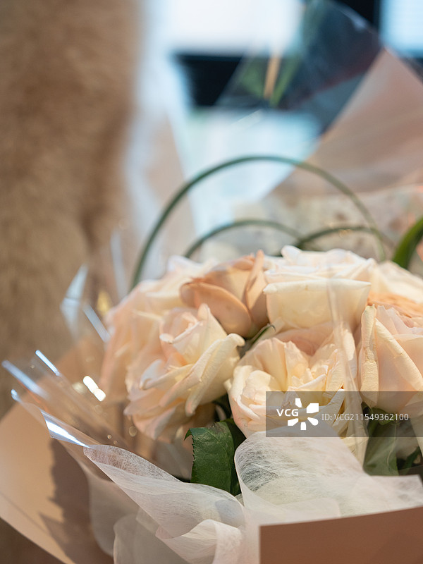 粉色玫瑰花束图片素材