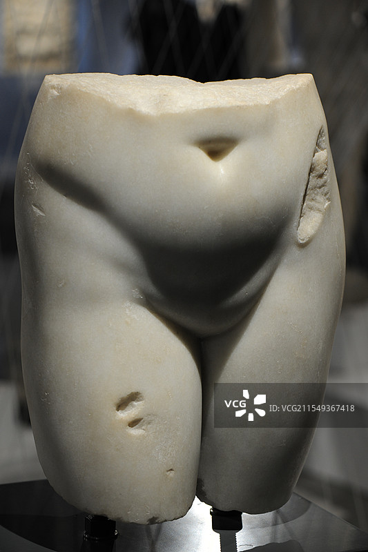 古罗马时期美神与爱神阿芙洛狄忒半身像雕塑图片素材