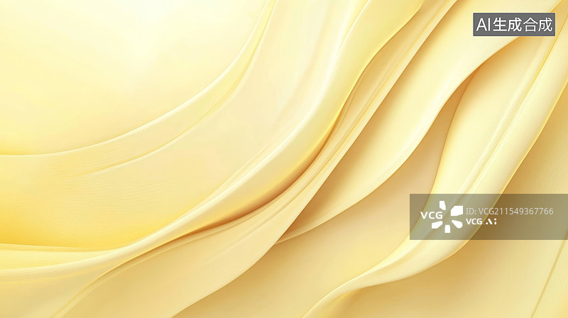 【AI数字艺术】金色丝绸布料图片素材