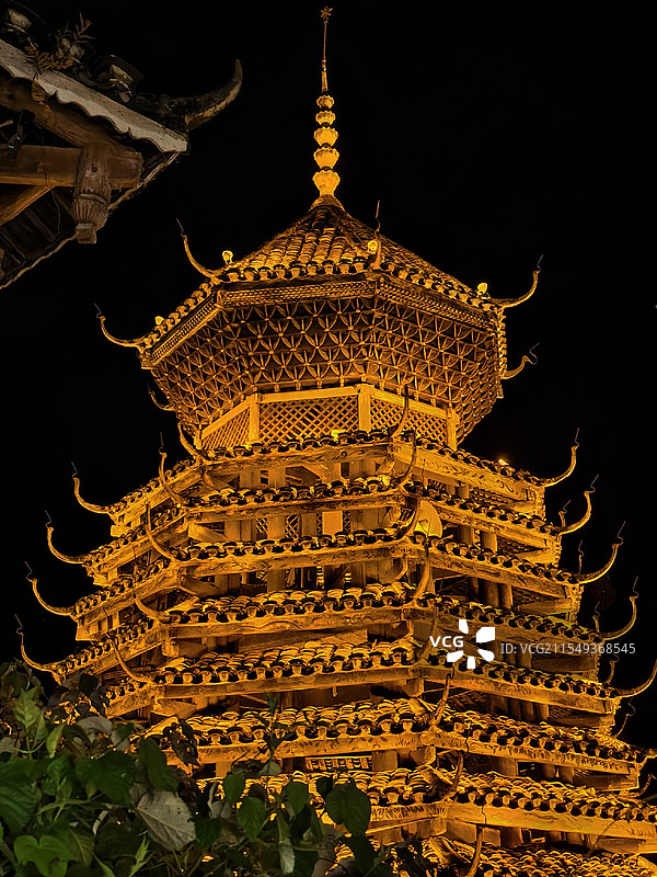 贵州 肇兴侗寨鼓楼图片素材