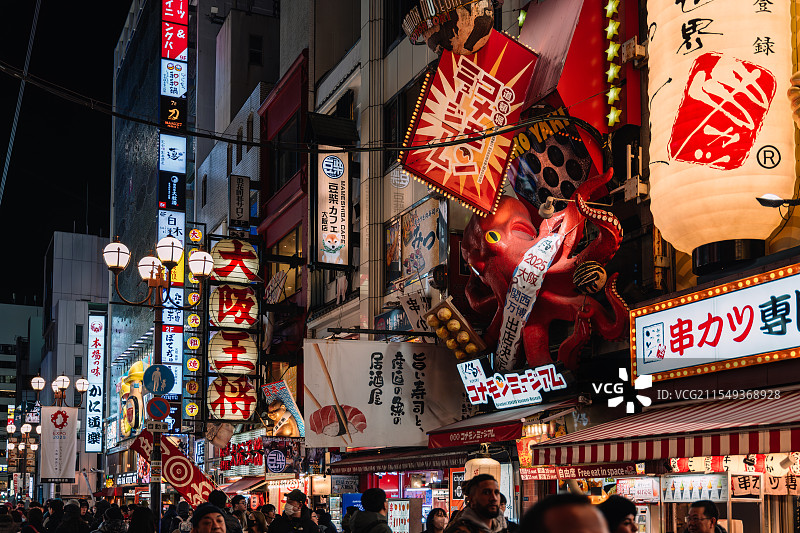 大阪的城市风光图片素材