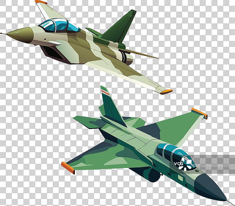 两架战斗机编队飞行图片素材