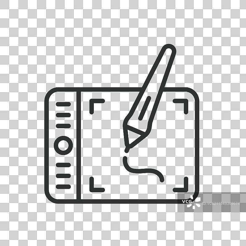 线条设计的图形平板图标图片素材