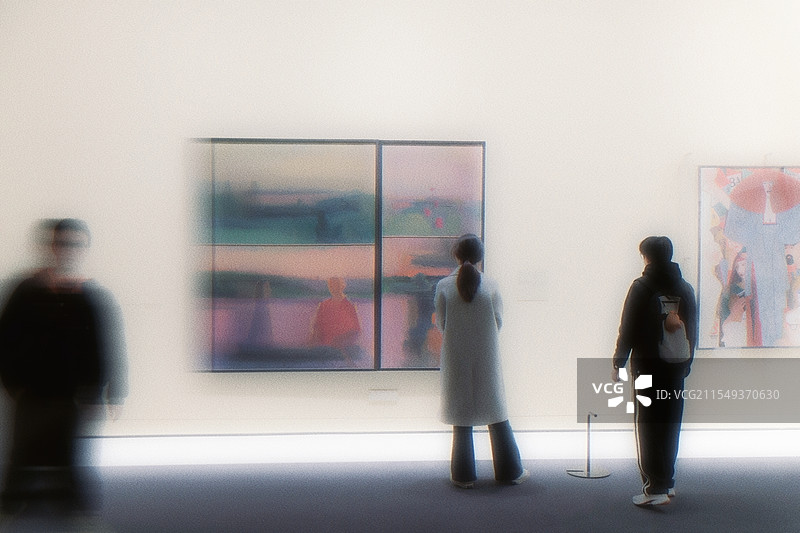 广州美术馆.画中人图片素材