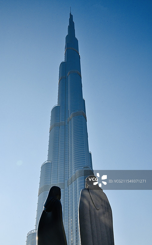 世界最高建筑物之迪拜哈利法塔图片素材