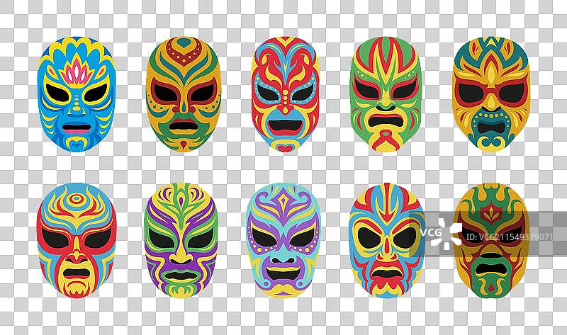 摔跤手死亡的面具战斗超级英雄图片素材