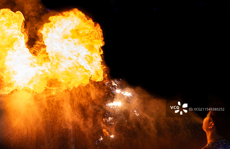 非遗喷火图片素材