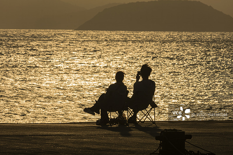 晚霞余晖图片素材