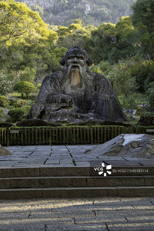 泉州清源山老君造像老子雕像道家思想图片素材