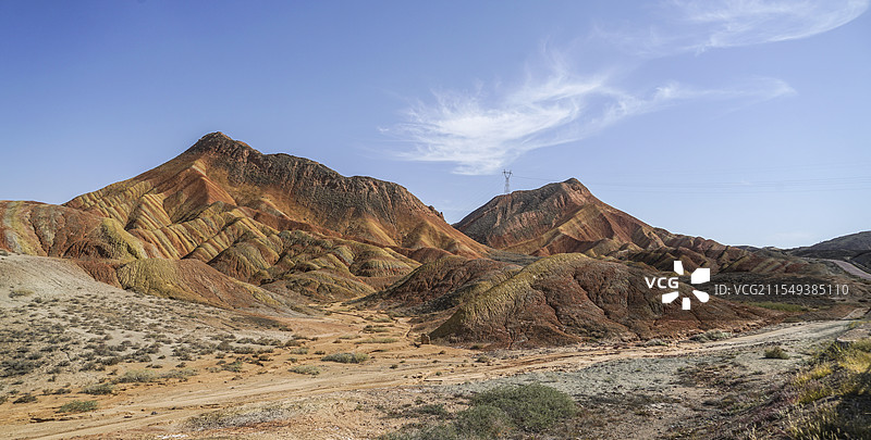 七彩丹霞地貌图片素材