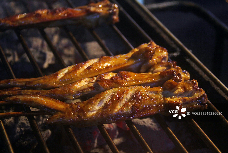 烤鸡翅图片素材
