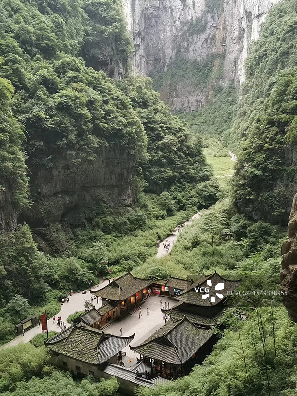 重庆武隆天生三桥风景区图片素材