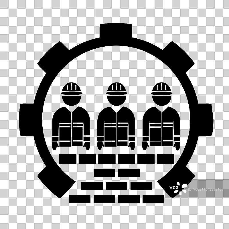 建筑承包商标志行业与维修图片素材