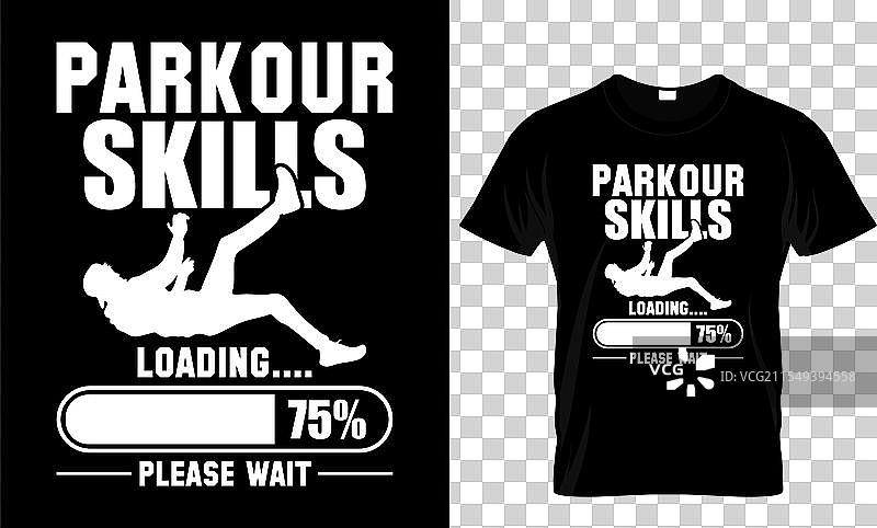 极限跑酷字母设计T恤图片素材