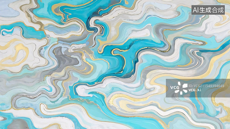 【AI数字艺术】抽象液体艺术背景图片素材