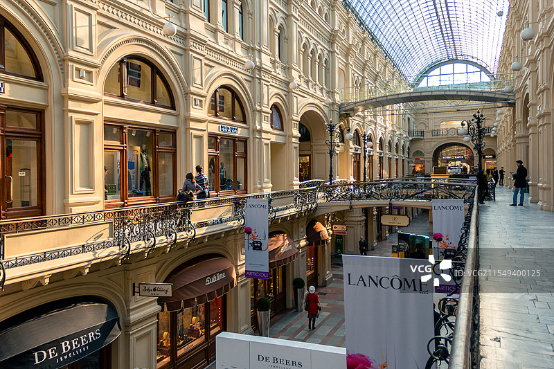 俄罗斯莫斯科国立百货商场图片素材