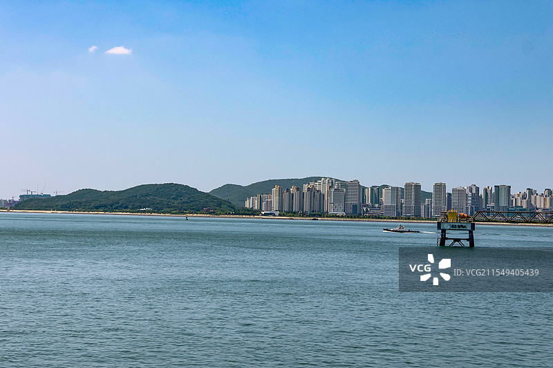 韩国仁川童话村 月尾岛 唐人街 海岸图片素材