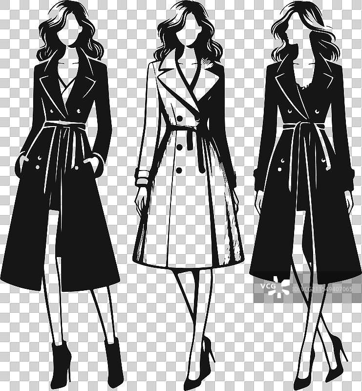 时尚舒适的外套裙图片素材