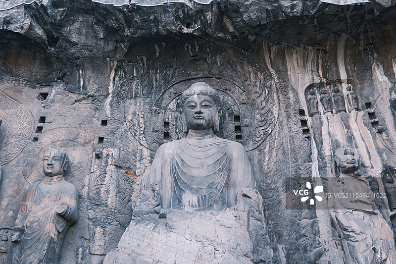 河南洛阳龙门石窟图片素材