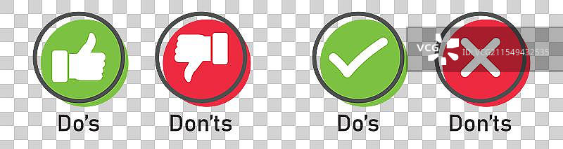 点赞和点踩的图标集图片素材