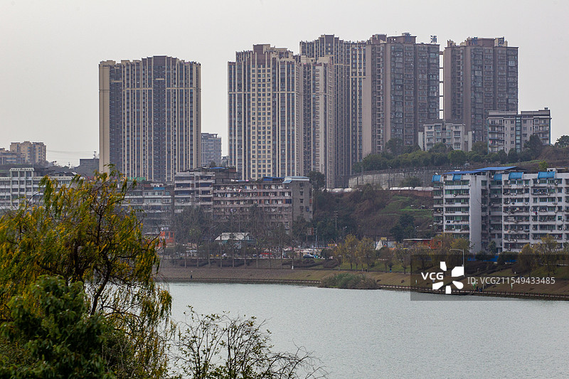 四川省内江市城市各种角度景观图片图片素材