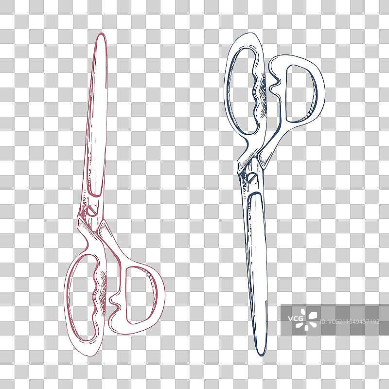 布料剪刀、剪刀、线剪、剪线钳图片素材