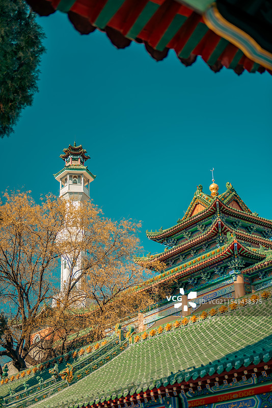 郑州北大清真寺建筑美景图片素材