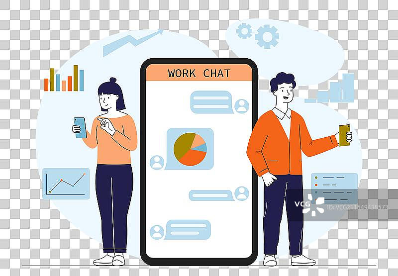 男女在一起工作聊天图片素材